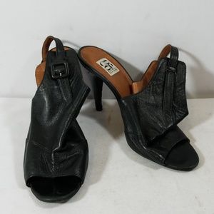 Barney's New York Ankle Strap Open Back Heels 39.5